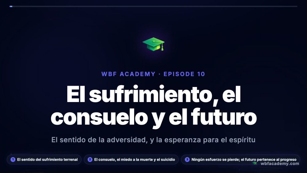 El sufrimiento, el consuelo y el futuro