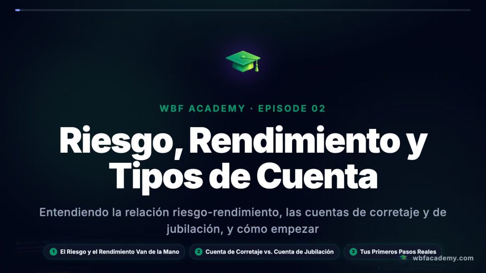 Riesgo, Rendimiento y Tipos de Cuenta