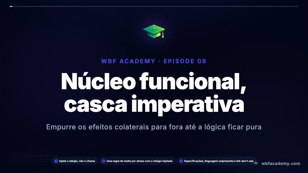 Núcleo funcional, casca imperativa