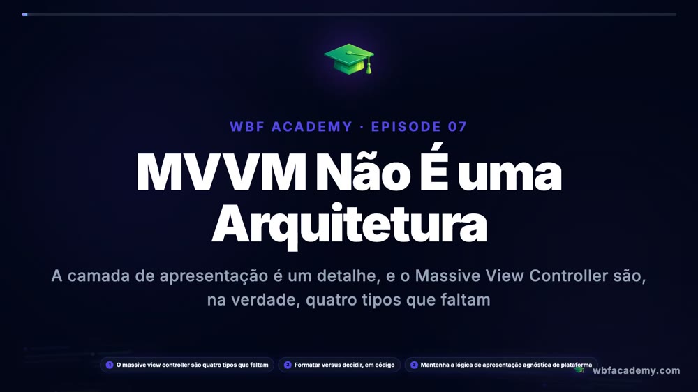 MVVM Não É uma Arquitetura