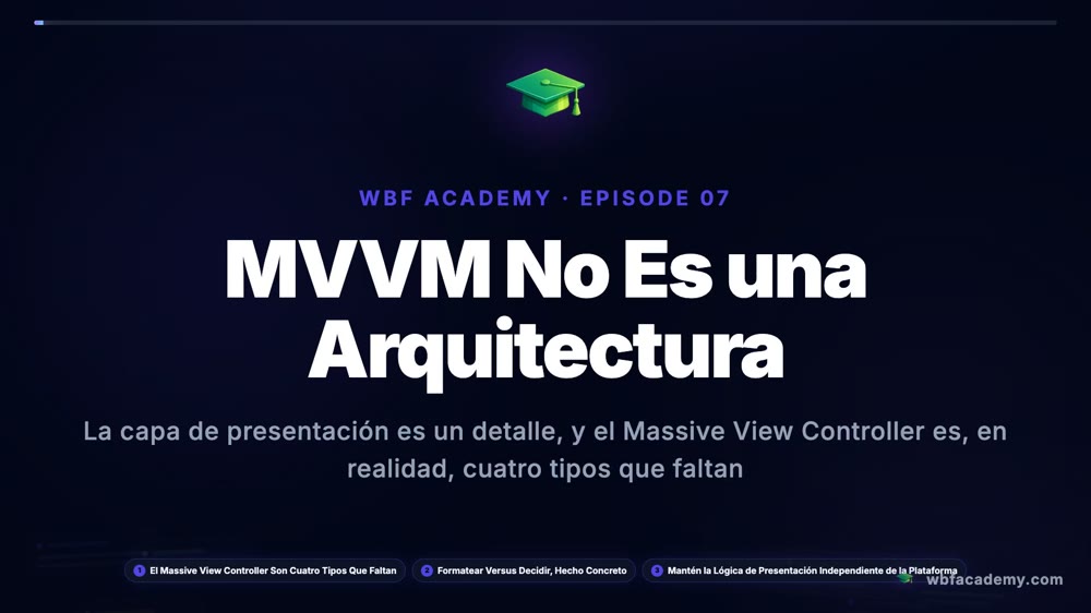 MVVM No Es una Arquitectura