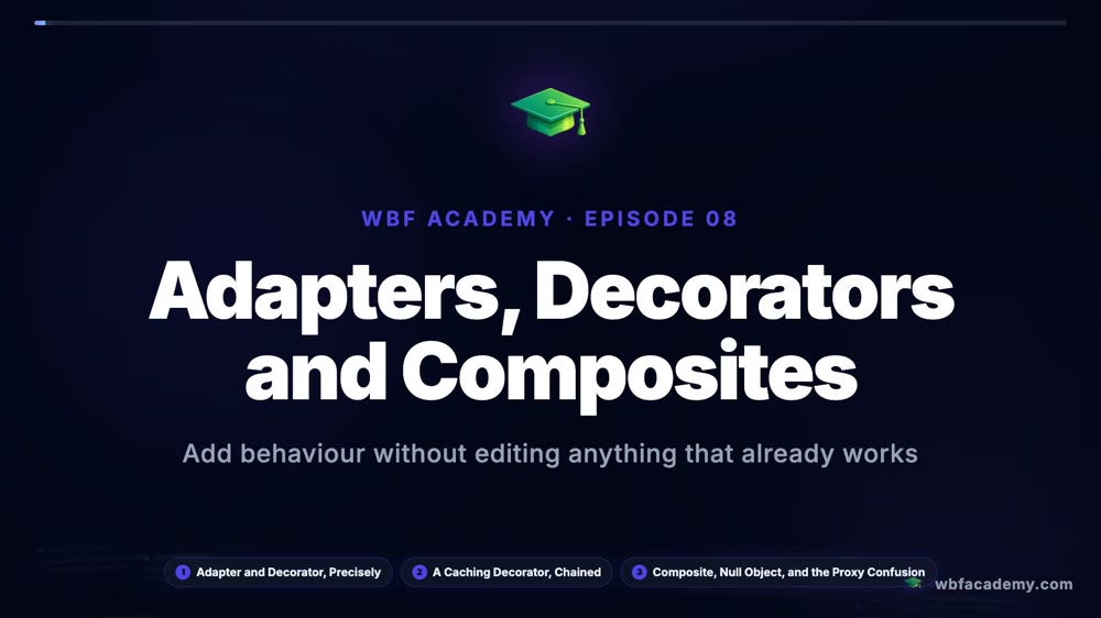 Adapters, Decorators and Composites