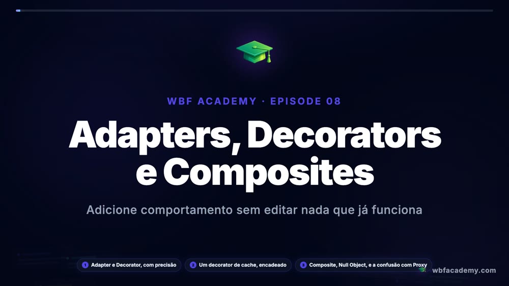 Adapters, Decorators e Composites