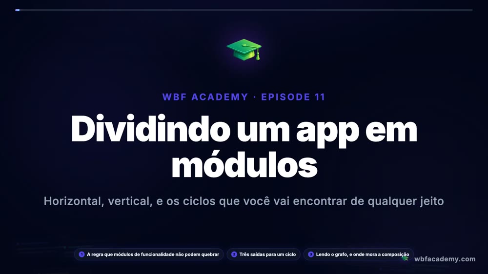 Dividindo um app em módulos