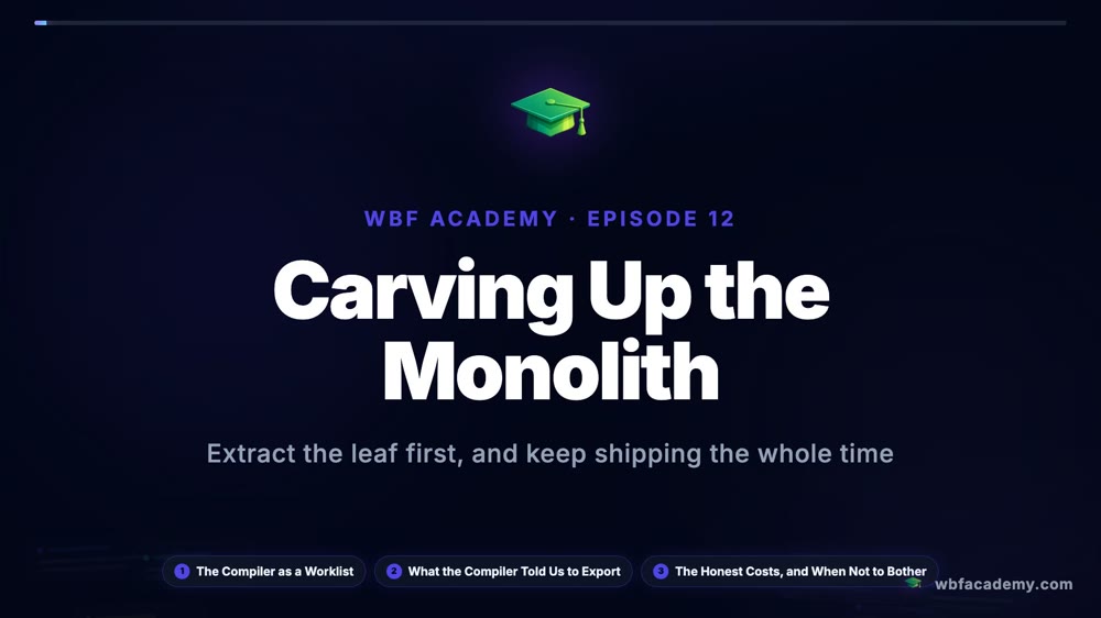 Carving Up the Monolith