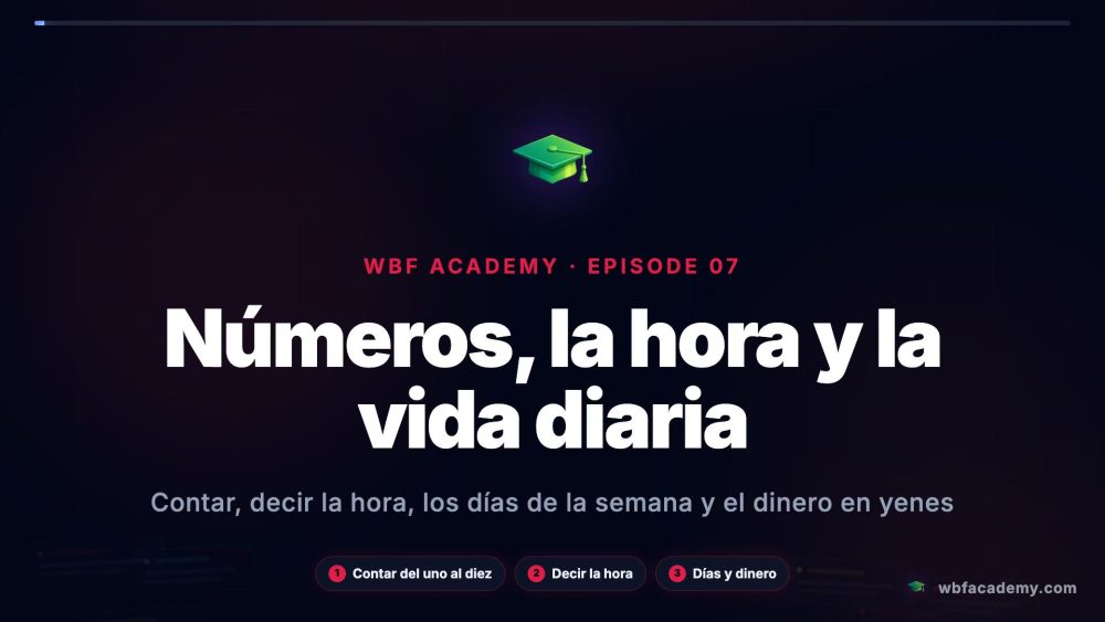 Números, la hora y la vida diaria