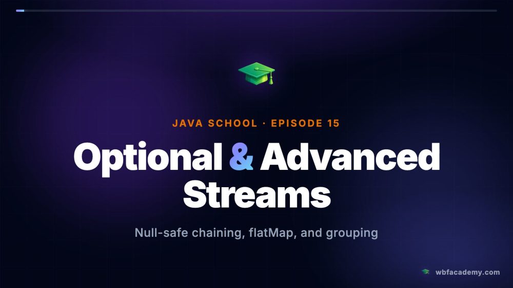 Optional & Advanced Streams