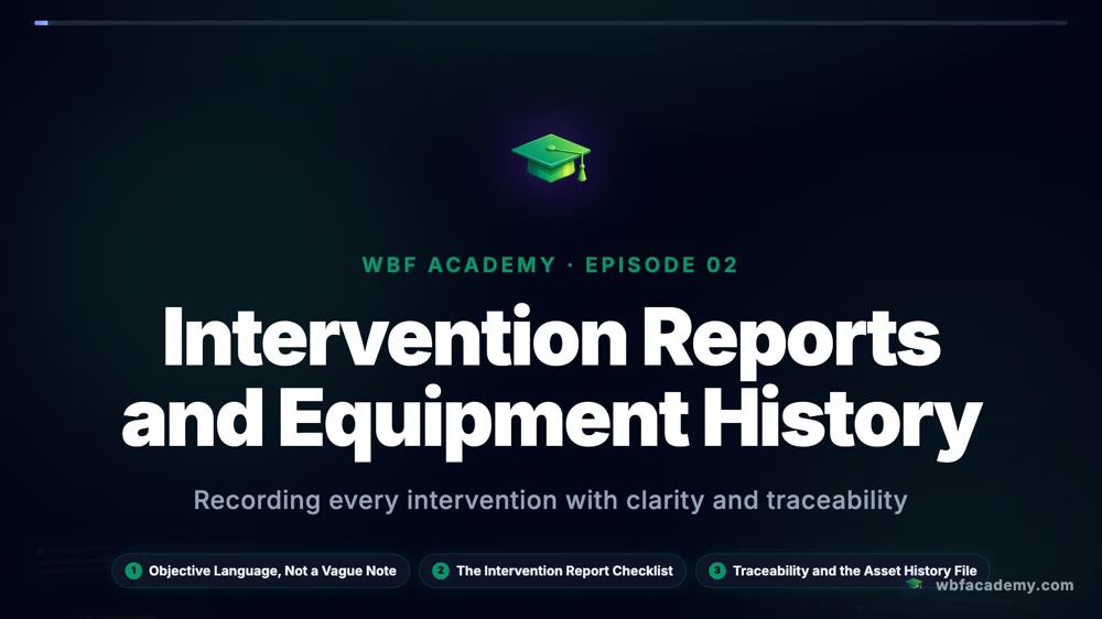 Intervention Reports and Equipment History