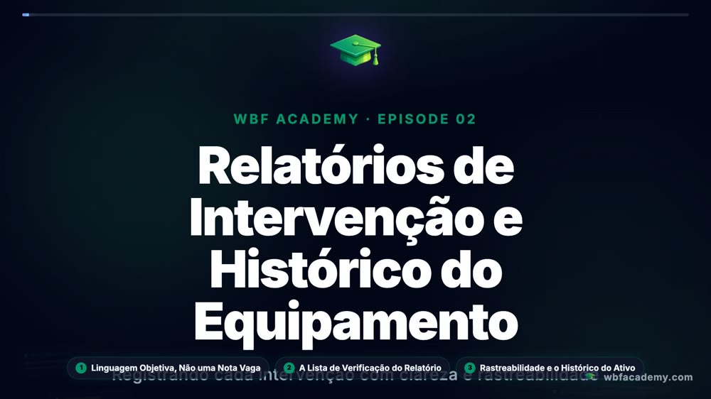 Relatórios de Intervenção e Histórico do Equipamento