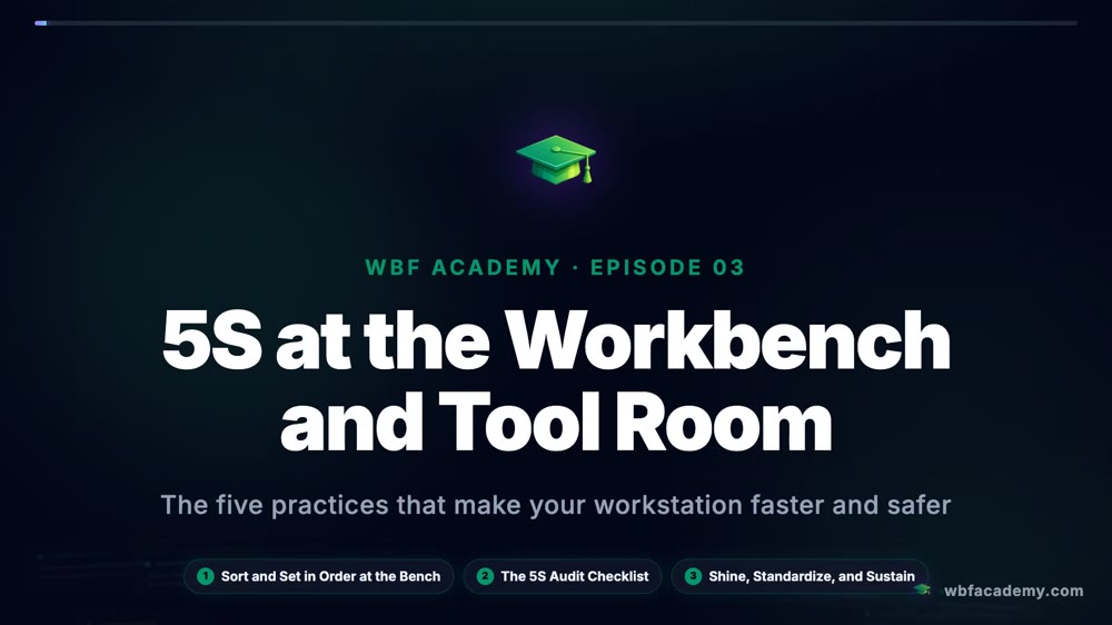 5S at the Workbench and Tool Room