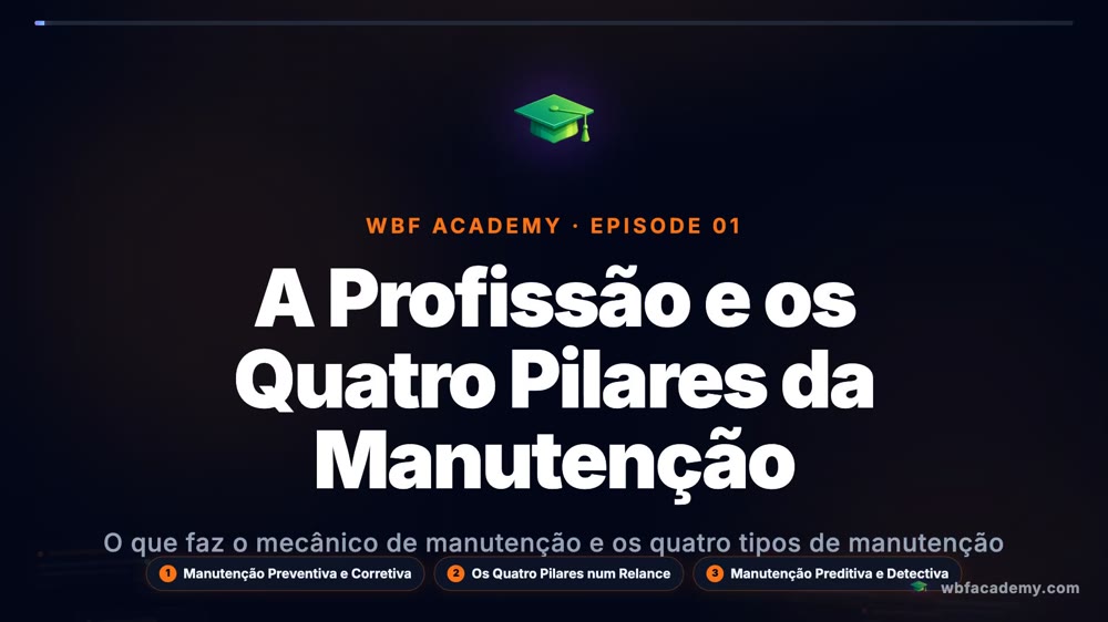 A Profissão e os Quatro Pilares da Manutenção