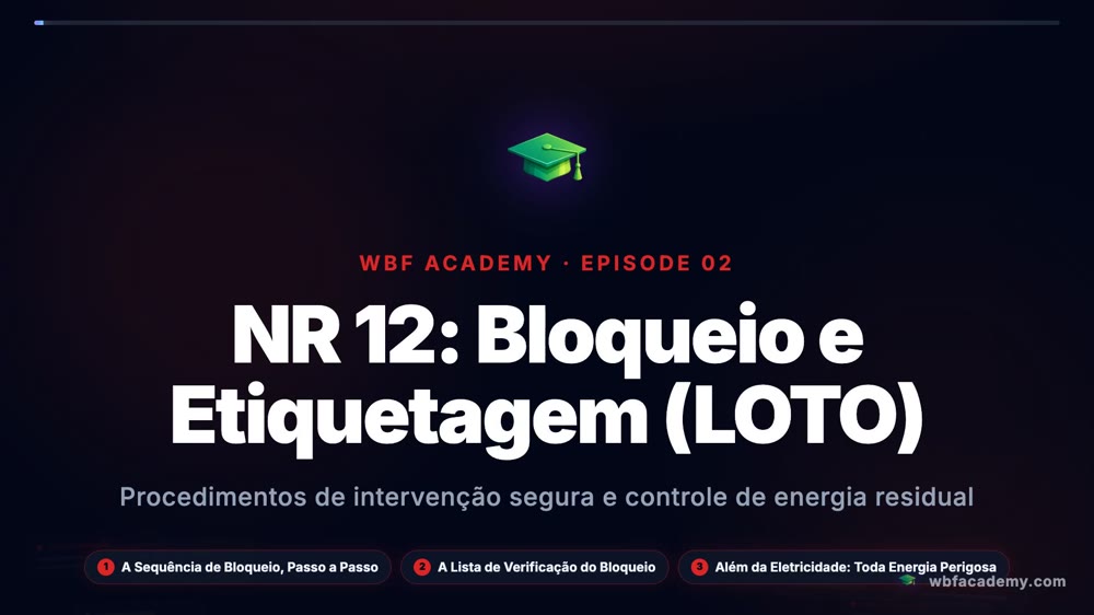 NR 12: Bloqueio e Etiquetagem (LOTO)