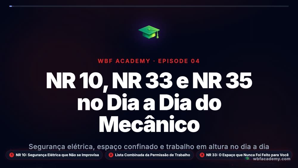 NR 10, NR 33 e NR 35 no Dia a Dia do Mecânico