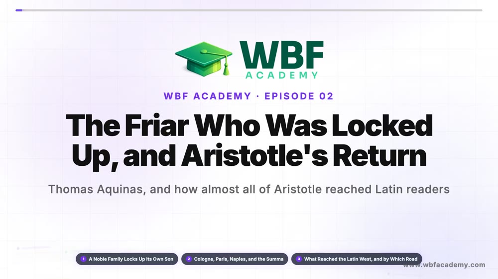 The Friar Who Was Locked Up, and Aristotle's Return