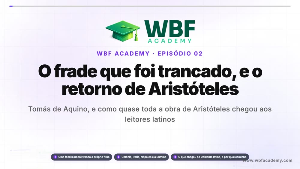 O frade que foi trancado, e o retorno de Aristóteles