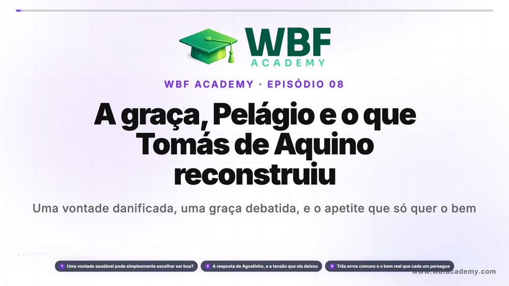 A graça, Pelágio e o que Tomás de Aquino reconstruiu