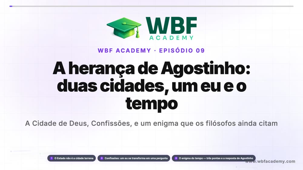 A herança de Agostinho: duas cidades, um eu e o tempo