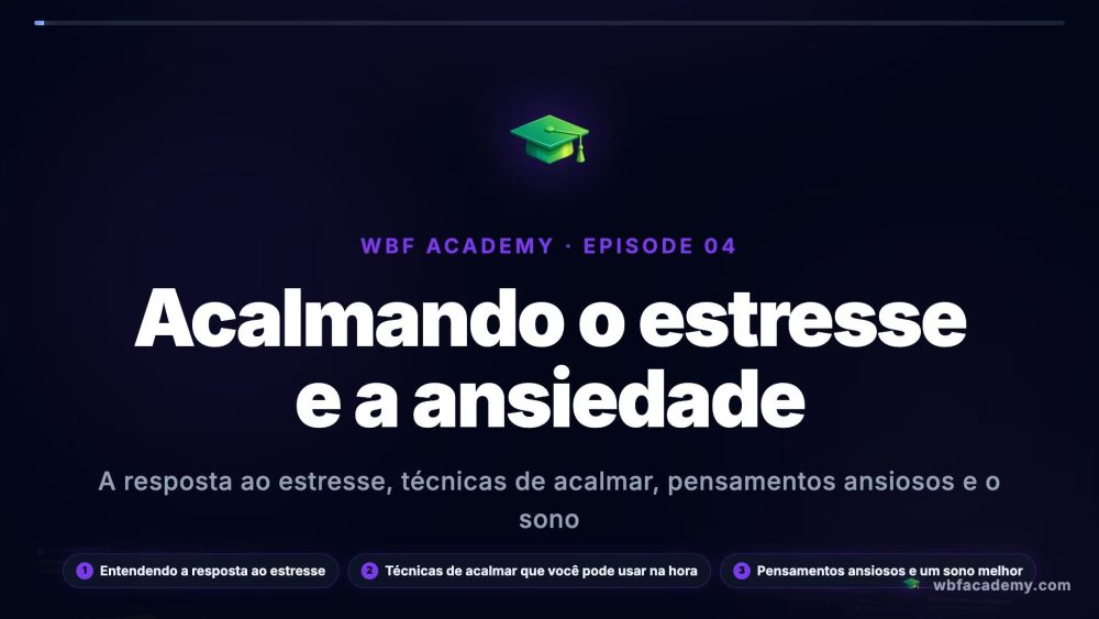 Acalmando o estresse e a ansiedade
