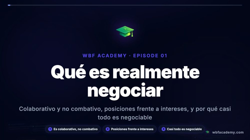 Qué es realmente negociar