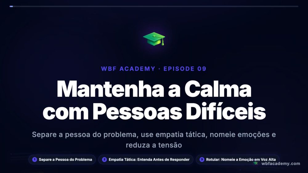 Mantenha a Calma com Pessoas Difíceis