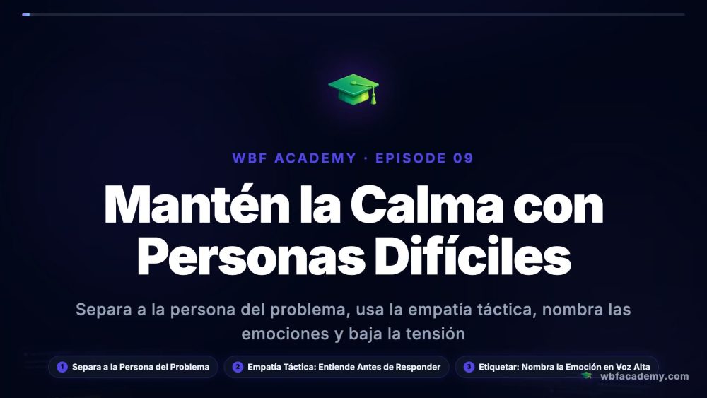 Mantén la Calma con Personas Difíciles