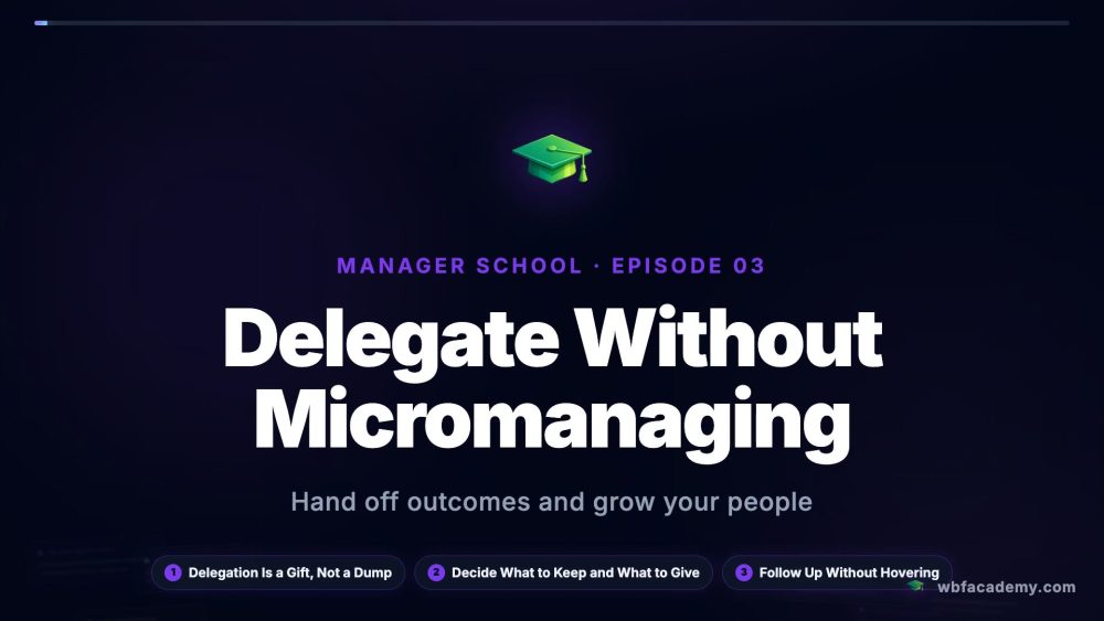Delegate Without Micromanaging