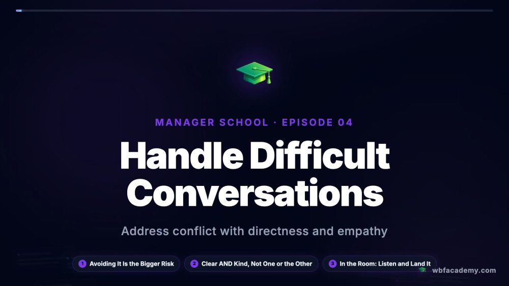 Handle Difficult Conversations