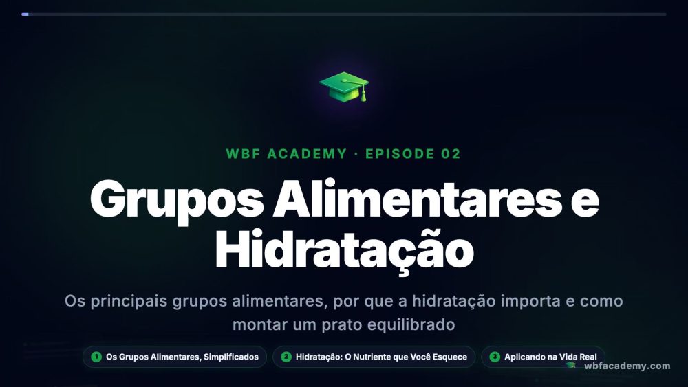 Grupos Alimentares e Hidratação