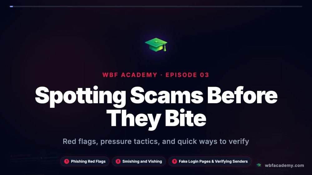 Spotting Scams Before They Bite