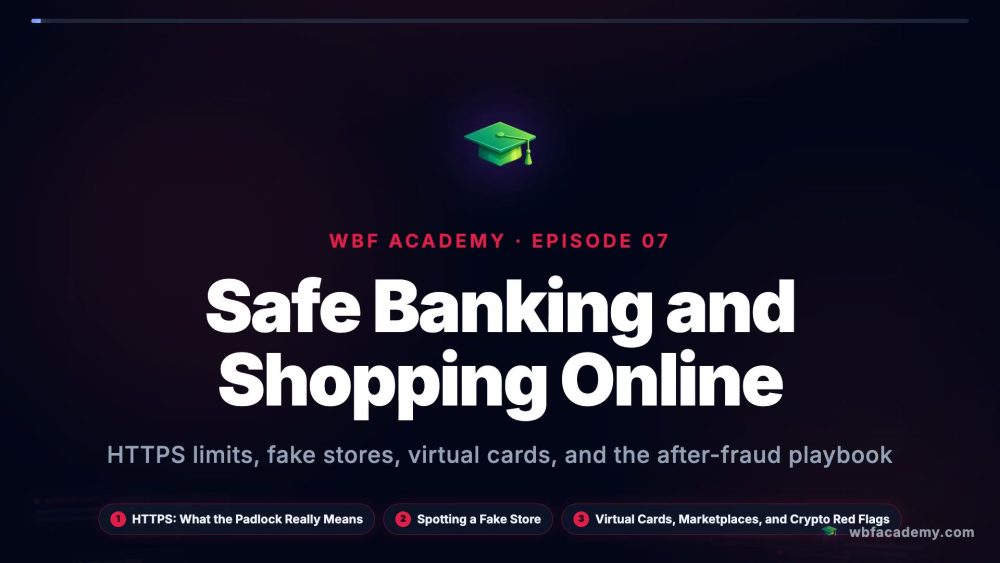 Safe Banking and Shopping Online