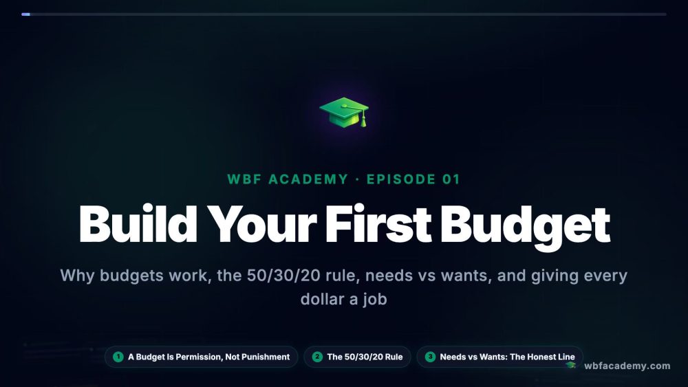 Build Your First Budget