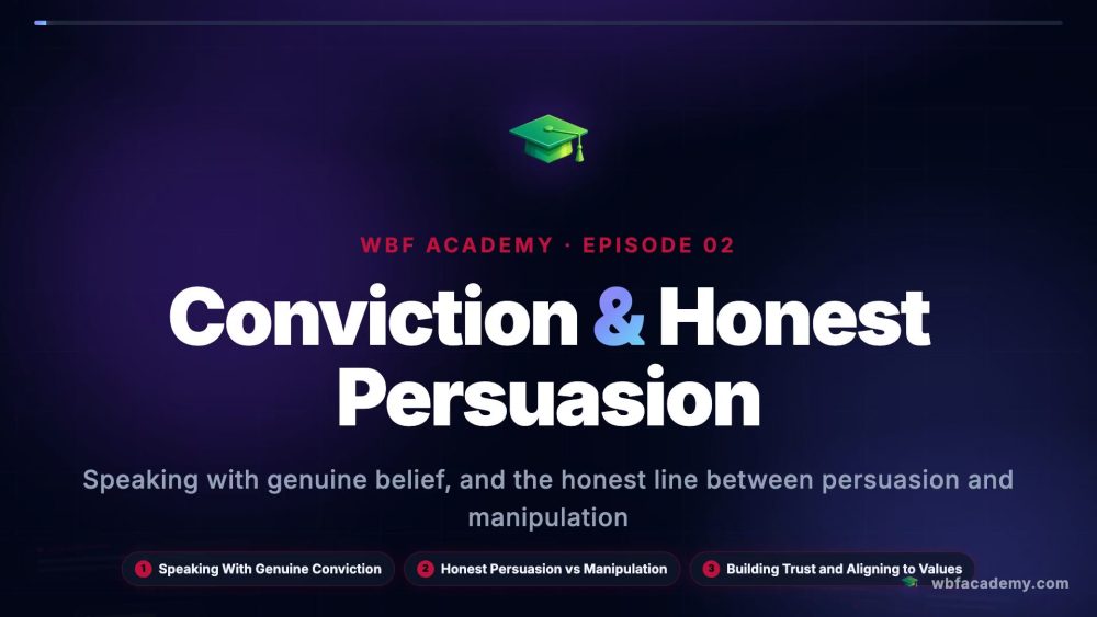 Conviction & Honest Persuasion