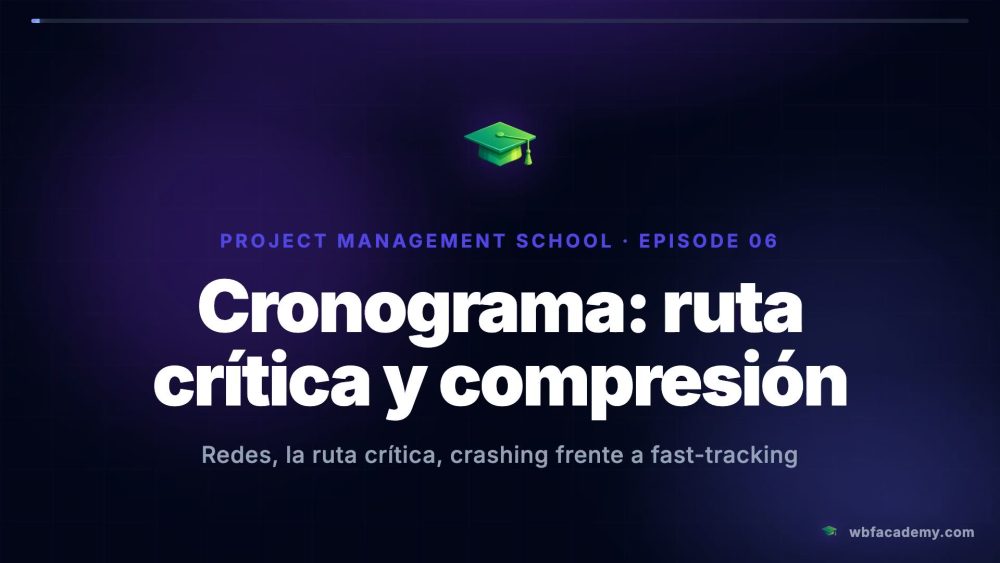 Cronograma: ruta crítica y compresión