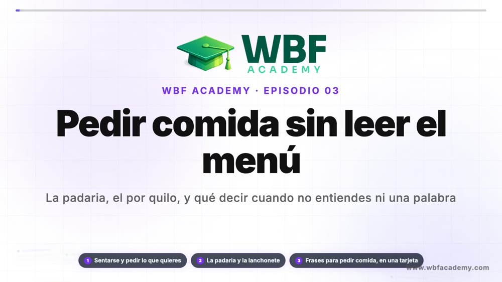 Pedir comida sin leer el menú