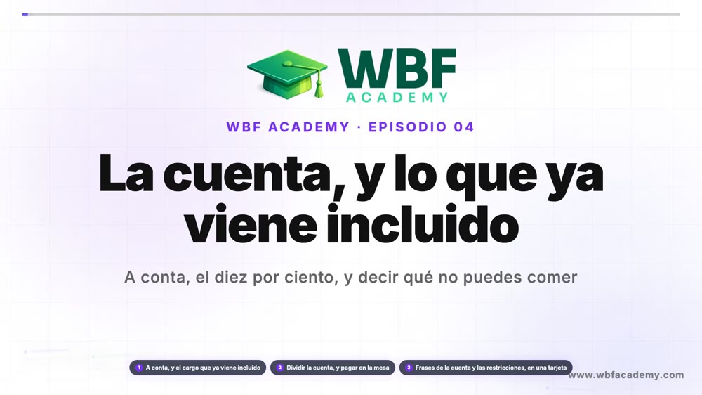 La cuenta, y lo que ya viene incluido