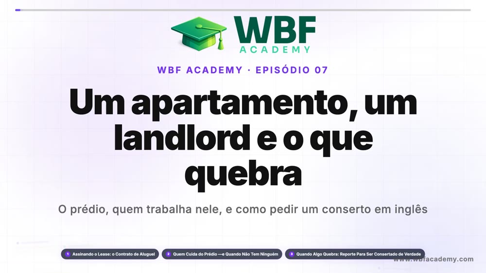 Um apartamento, um landlord e o que quebra