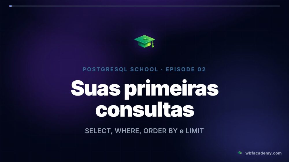 Suas primeiras consultas