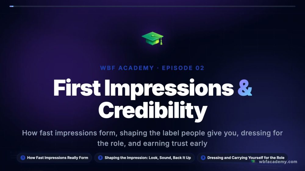 First Impressions & Credibility