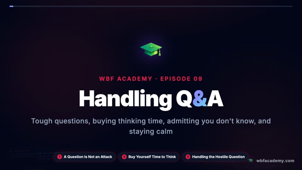 Handling Q&A