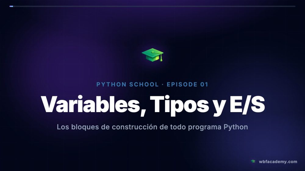 Variables, Tipos y E/S
