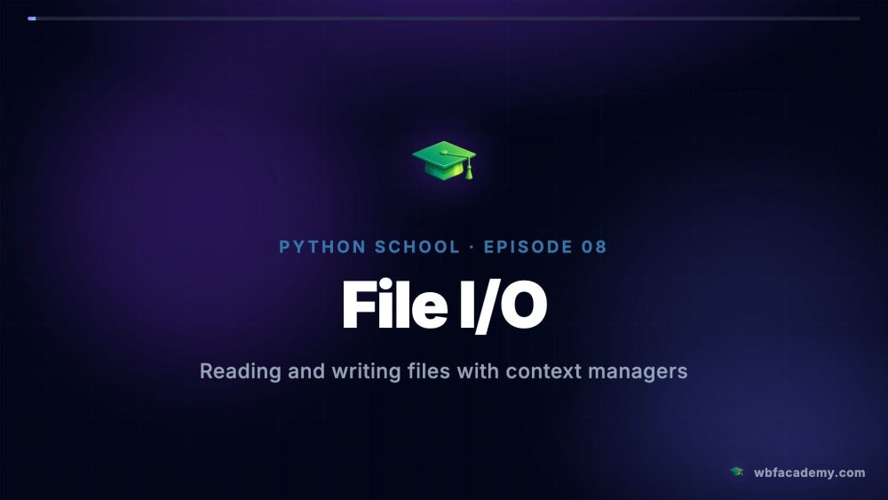 File I/O