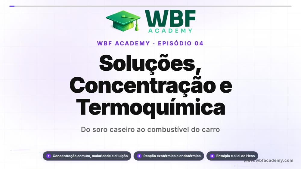 Soluções, Concentração e Termoquímica