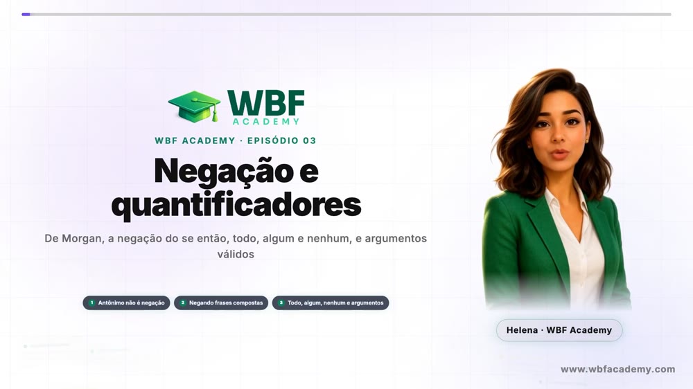 Negação e quantificadores