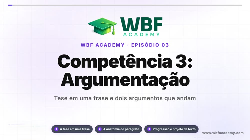 Competência 3: Argumentação