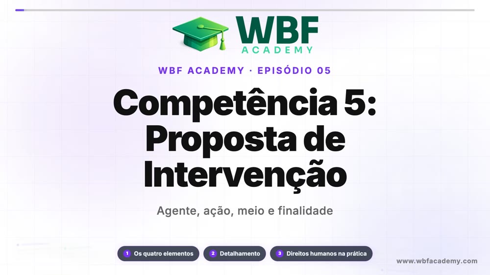 Competência 5: Proposta de Intervenção