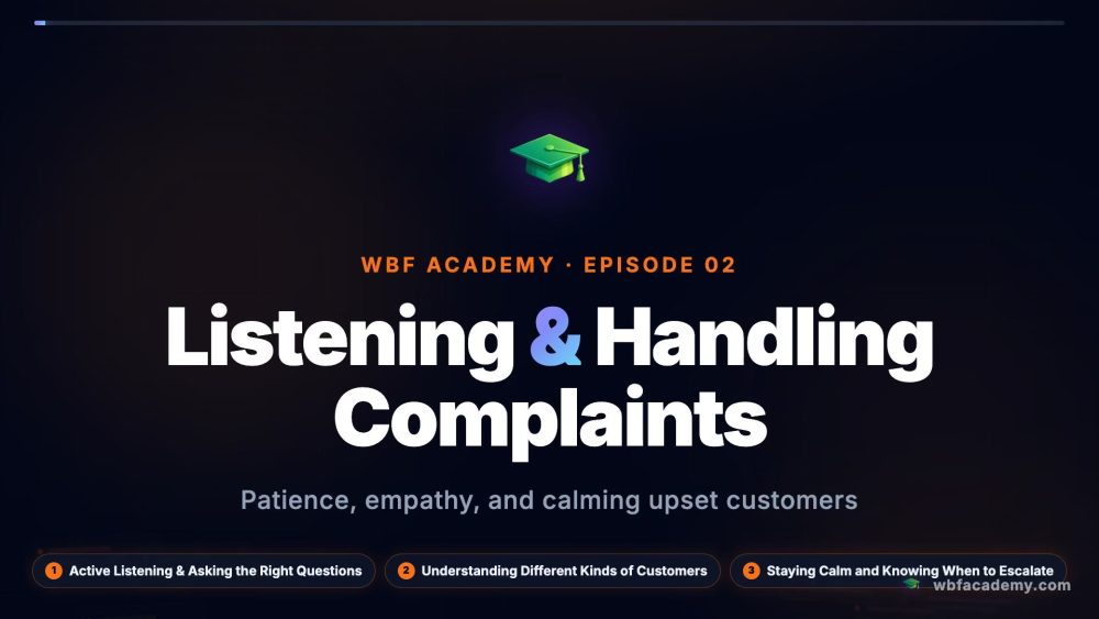 Listening & Handling Complaints