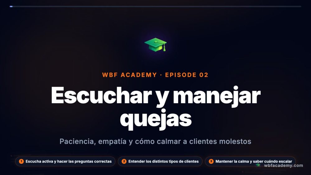 Escuchar y manejar quejas