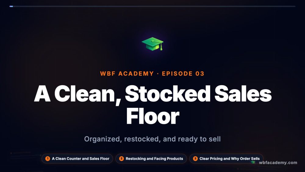 A Clean, Stocked Sales Floor