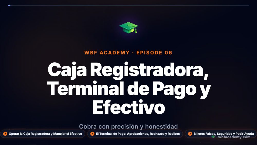 Caja Registradora, Terminal de Pago y Efectivo