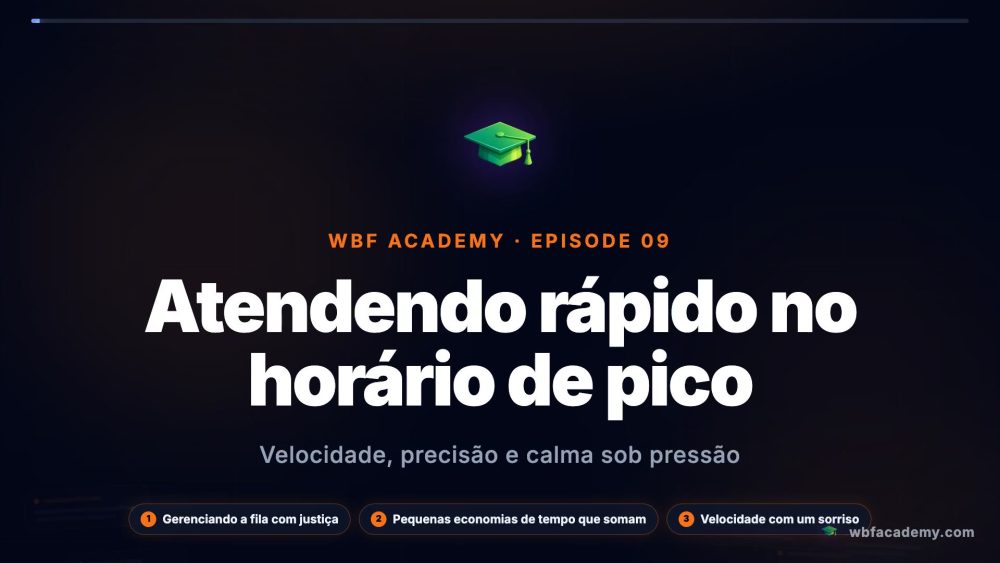 Atendendo rápido no horário de pico